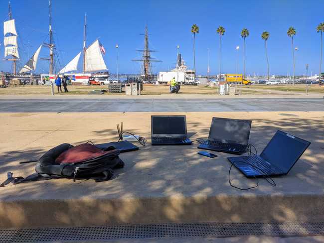 Cellular monitoring in San Diego Waterfront park